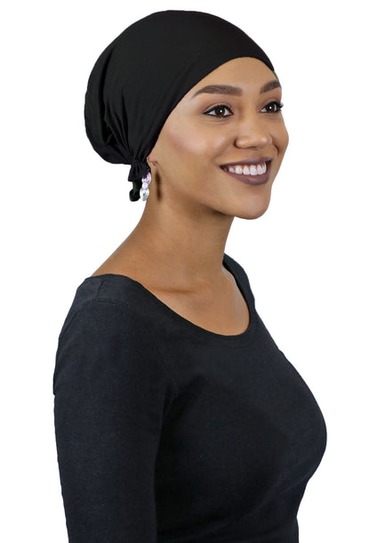 Bamboo Celeste Headscarf Pre Tied Chemo Headwear 50+ UPF Sun Protection