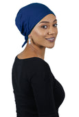 Bamboo Celeste Headscarf Pre Tied Chemo Headwear 50+ UPF Sun Protection