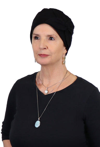 Combed Cotton Butterfly Beanie Chemo Headwear Turban for Women 50+ UPF Sun Protection