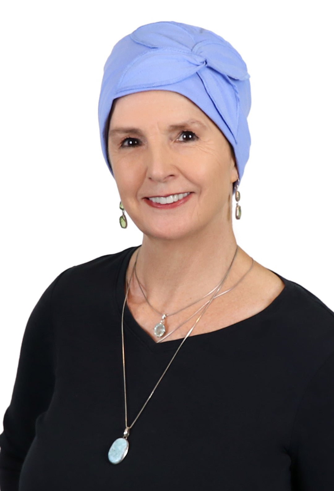 Combed Cotton Butterfly Beanie Chemo Headwear Turban for Women 50+ UPF Sun Protection