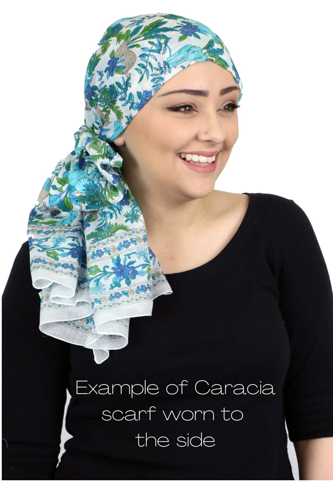 Caracia Cotton Head Scarves Lightweight Summer Head Wraps Chemo Headwear for Women Seashore