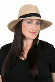 Wide Brim Fedora Sun Hat for Women 50+ UPF Sun Protection