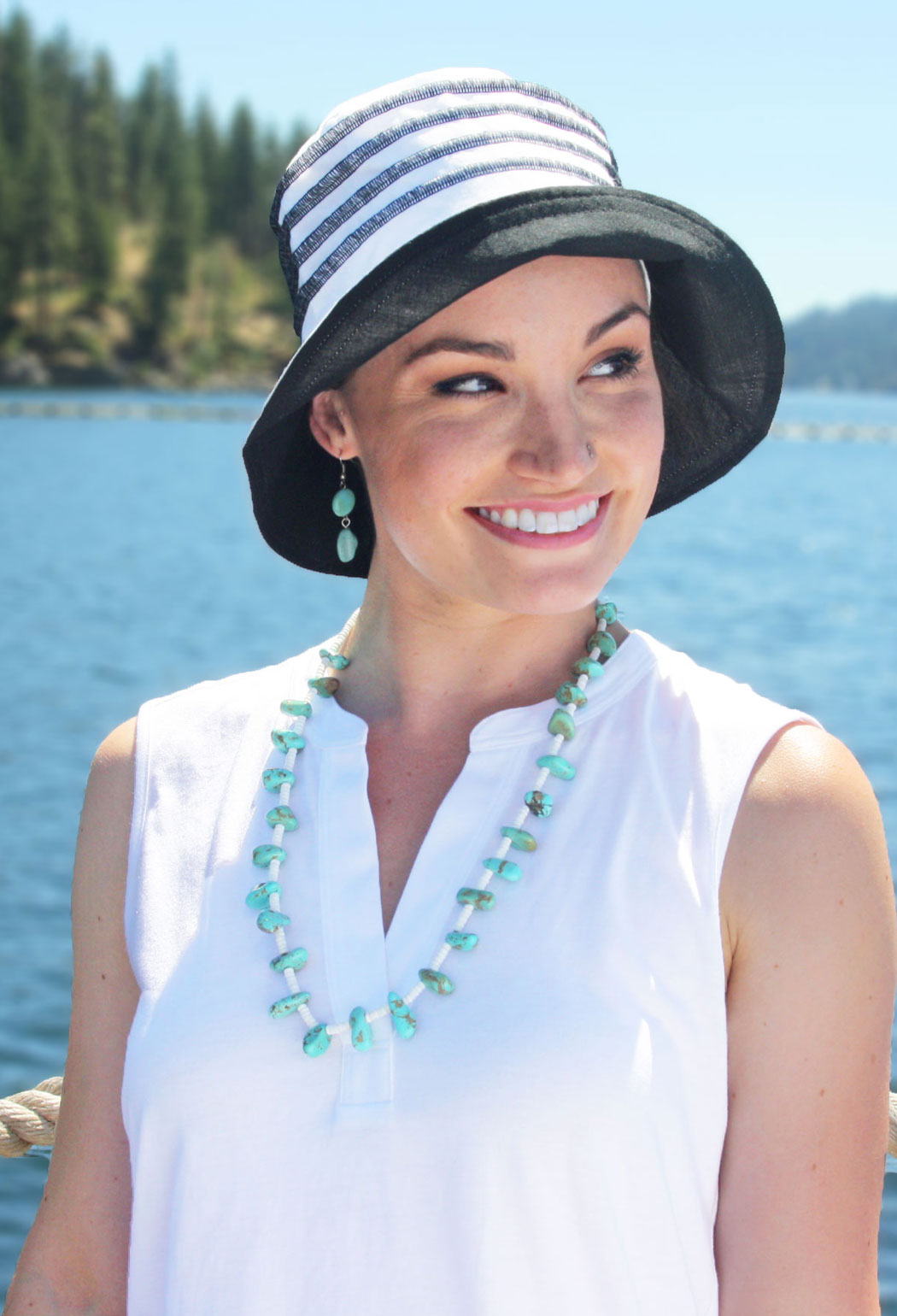 Seaside 100% Cotton Summer Hat for Women 50+ UPF Sun Protection Hat