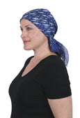 Caracia 100% Cotton Voile Headscarf Summer Scarf for Chemo Headwear 30" Square Gone Fishing