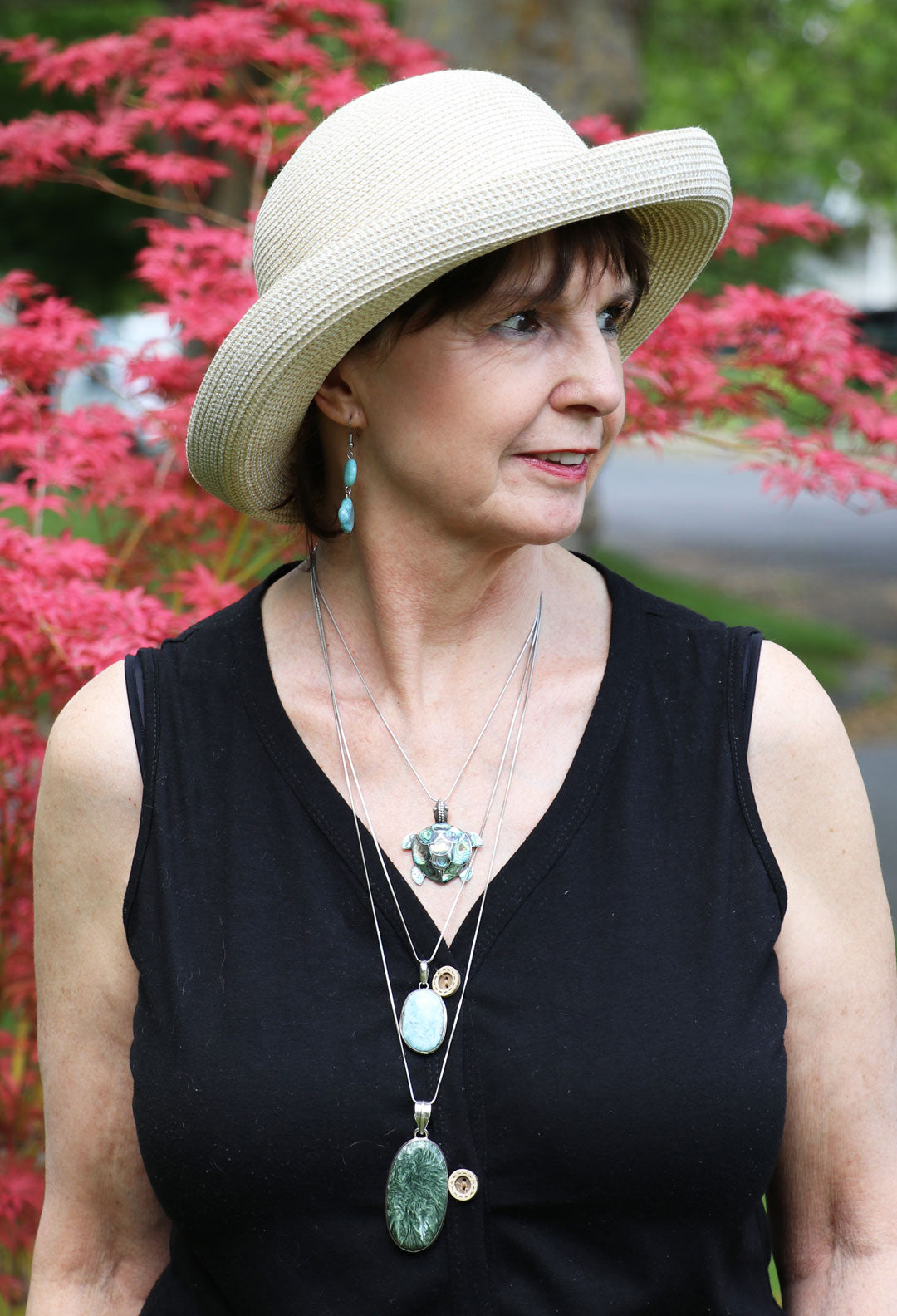 Sausalito Sun Hat for Women with Small Heads Kettle Brim 50+ UPF
