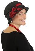 Lady Rose Fleece Cloche Hat For Women