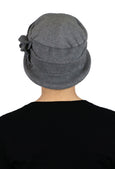 Lizzy Luxury Fleece Cloche Hat Single Layer Fleece Medium to Large Heads