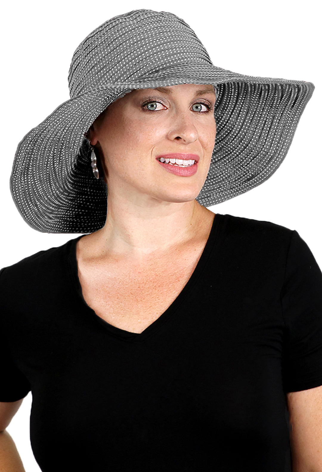 Hats for Cancer Patients | Sun Hat for Women | Chemo Headwear Blue Grey