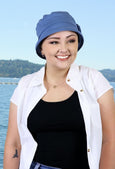 Portland Posh Combed Cotton Cloche Hat for Women with Large Heads 50+ UPF