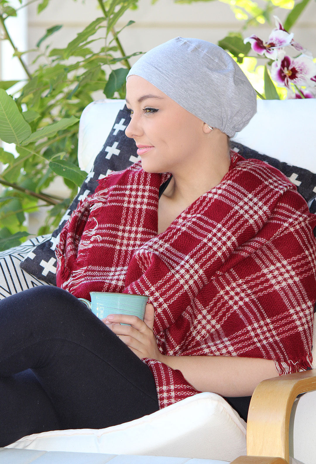 Bamboo Serena Sleep Cap Beanie for Chemo Headwear 50+UPF Sun Protection