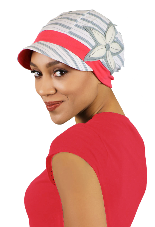 Whimsy Cotton Chemo Hat for Women Under the Boardwalk 50+UPF