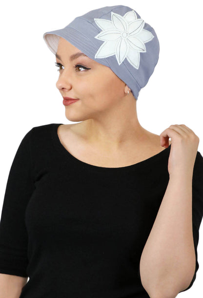 Whimsy Soft Cotton Baseball Cap for Women Chemo Headwear 50+ UPF