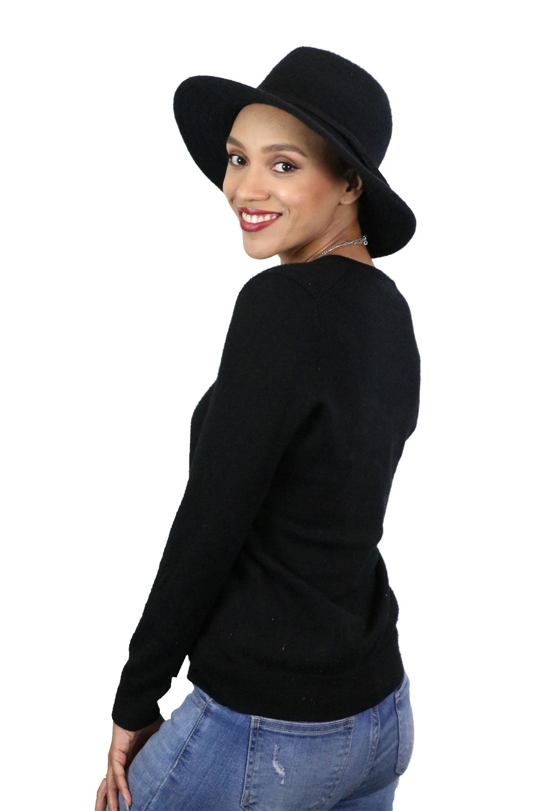 Misty Malloy Wide Brim Fedora for Women Wool Blend CLOSEOUT!