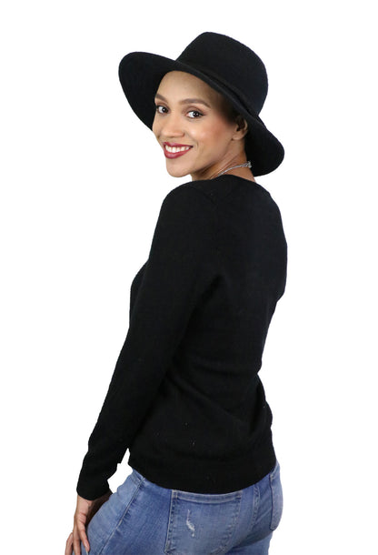 Misty Malloy Wide Brim Fedora for Women Wool Blend CLOSEOUT!
