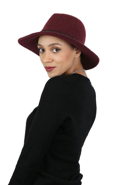 Misty Malloy Wide Brim Fedora for Women Wool Blend CLOSEOUT!