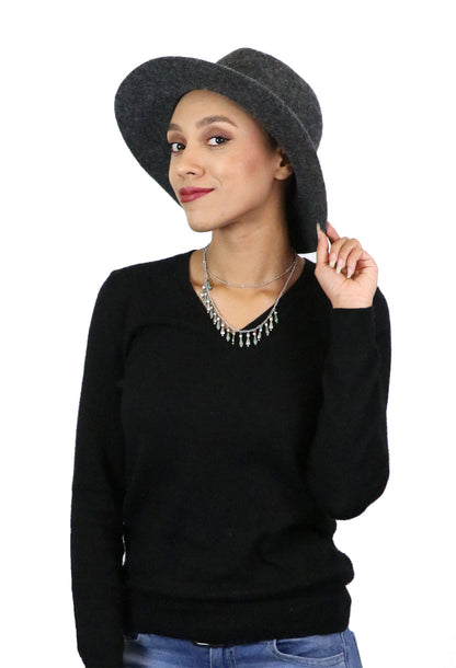 Misty Malloy Wide Brim Fedora for Women Wool Blend CLOSEOUT!