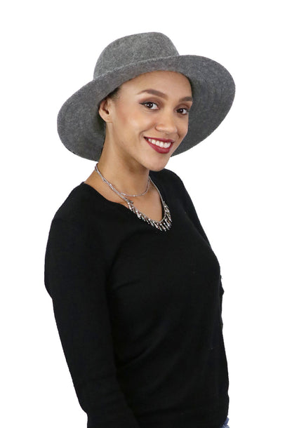 Misty Malloy Wide Brim Fedora for Women Wool Blend CLOSEOUT!